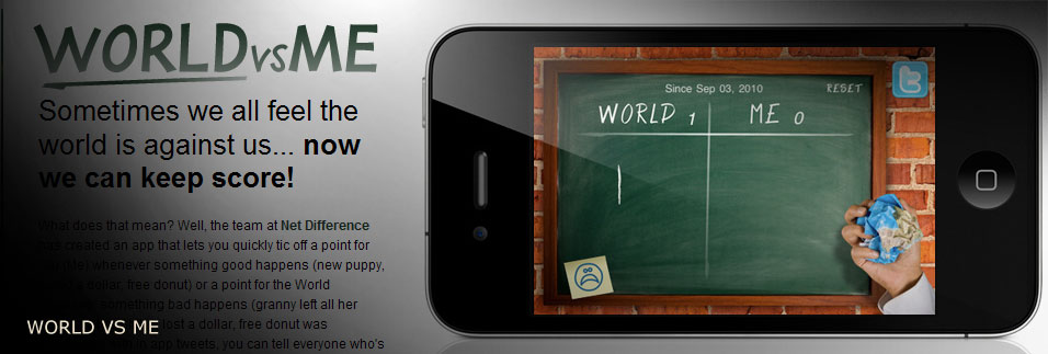 World vs Me Iphone App